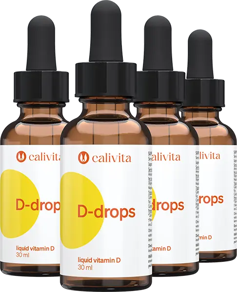 CaliVita D-drops течен витамин D 4 x 30мл